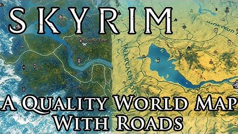 Skyrim Mod: A Quality World Map - With Roads - UI