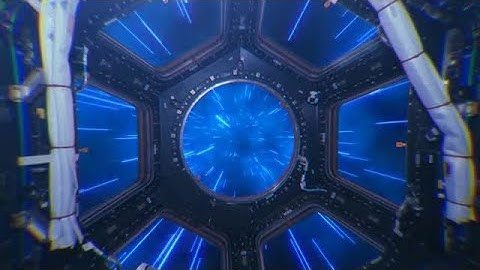 Hyperjump View In Space Stock Motion Graphics