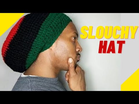 Quick crochet slouchy beanie - How to crochet a slouchy hat for man