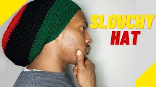 Quick crochet slouchy beanie  How to crochet a slouchy hat for man