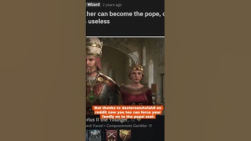 You can make your children the pope in  #crusaderkings3