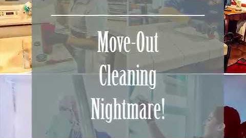 Move Out Cleaning Nightmare