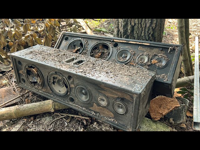 Restoration 3 Way Speakers Abandoned For Many Years // Amazing Restoration class=