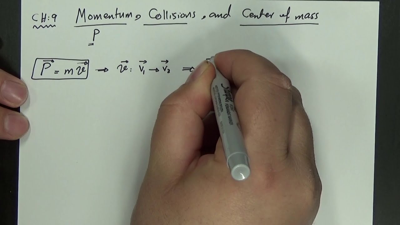 Ch-9: Momentum, collisions, center of mass - physics-1