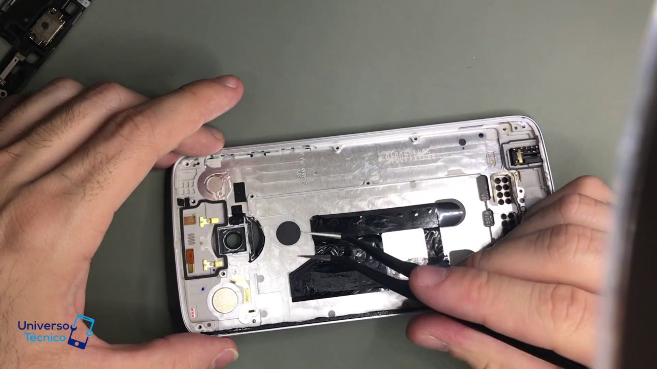 Como consertar / trocar o conector fone ouvido do Moto Z Play - YouTube