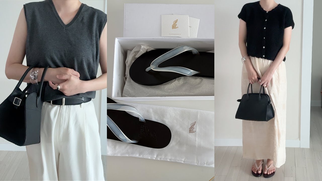 소비기록 더로우 마고백10, 얼바닉30, 에토스, ANCIENT GREEK SANDALS, THE ROW Margaux 10, ETHOS, urbanic30