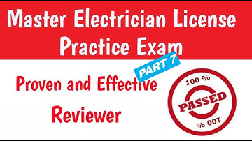 MASTER Electrician License Practice Exam PART 7