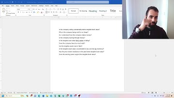 Buying Companies Below Tangible Book Value: Some Considerations and Thoughts