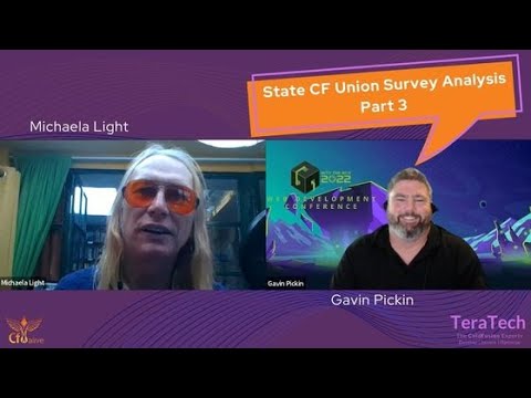 125 State CF Union survey analysis (part 3: Community, Deployment and Wrapup) with Gavin Pickin