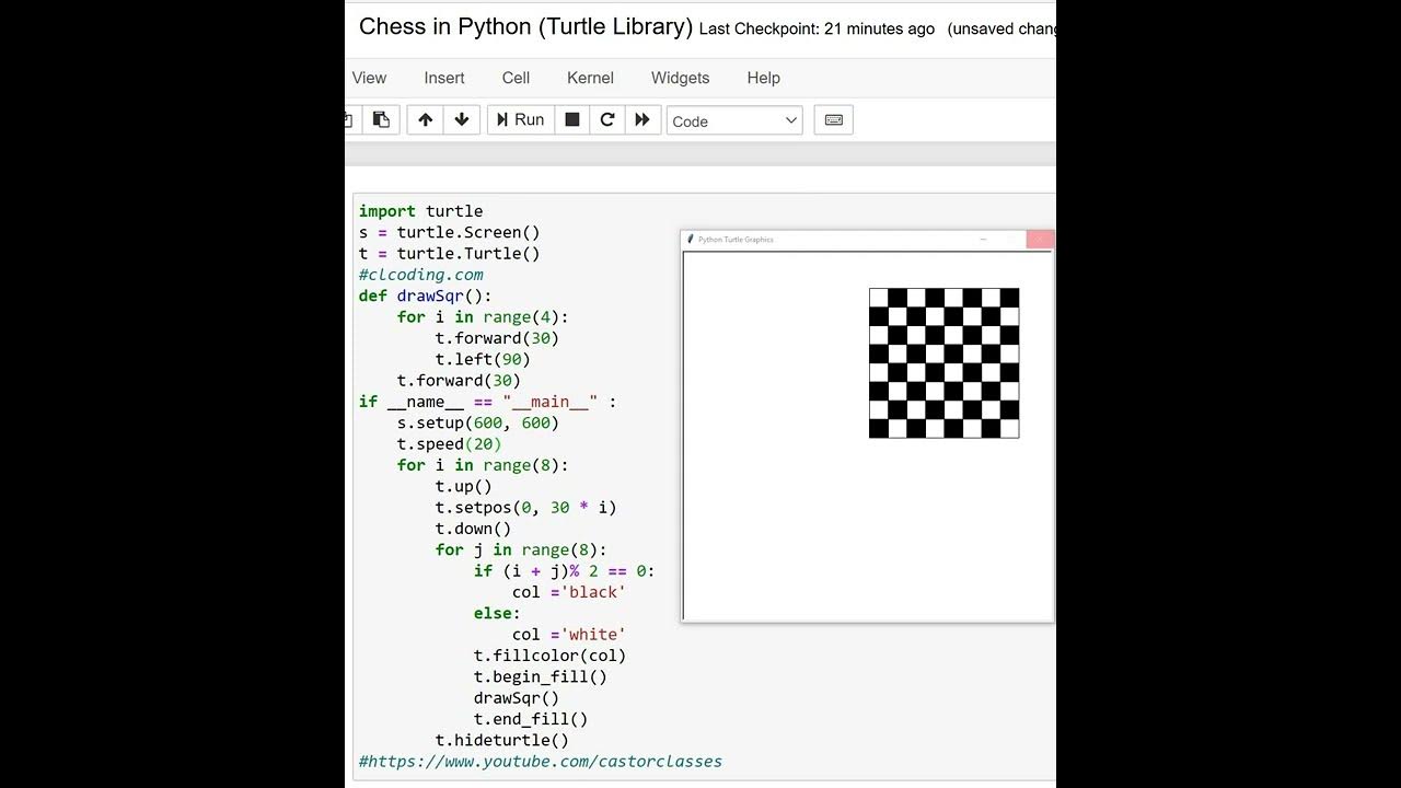 Chess Board  Python and Turtle