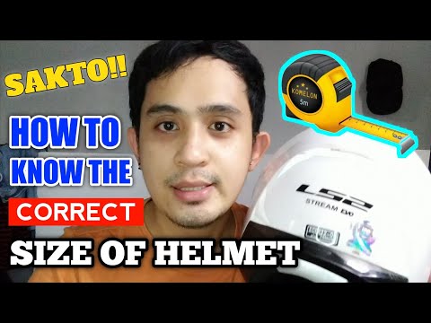 Video: Paano Matukoy Ang Laki Ng Helmet