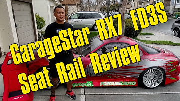 GarageStar RX7 FD3S Seat Rails Install & Review
