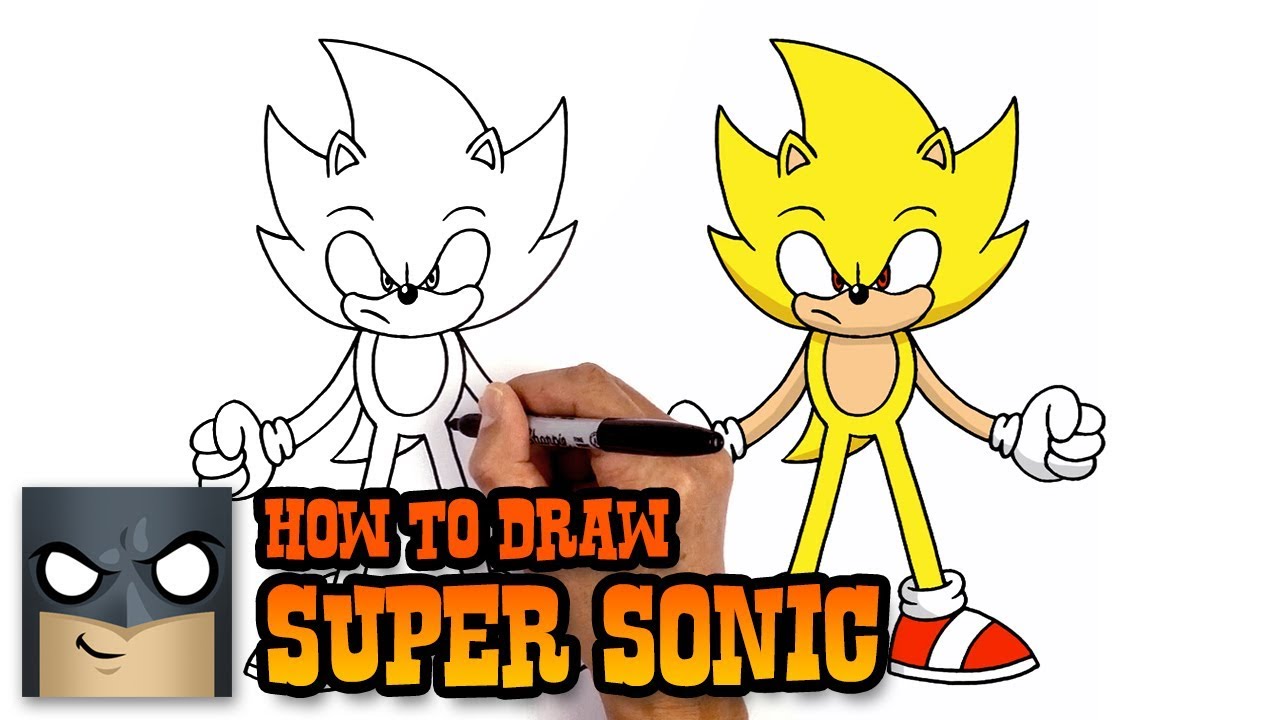 How to Draw Super Sonic | Art Tutorial - YouTube