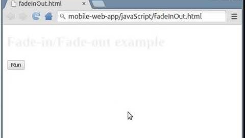 Implement fade-in/fade-out effect with jQuery