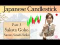 Candlestick Basics part 3: Trend reverse patterns. Sakata Goho's Sanzan, Sansen, Sanku patterns