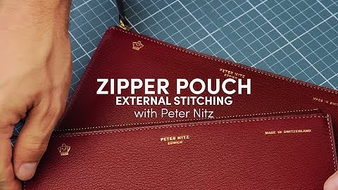 Zipper Pouch "Sellier" trailer - Leathercraft Tutorials with Peter Nitz