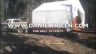 How to move a building / wall tent DIY