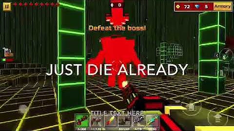 When you were so close to kill the bug (Pixel gun 3D)