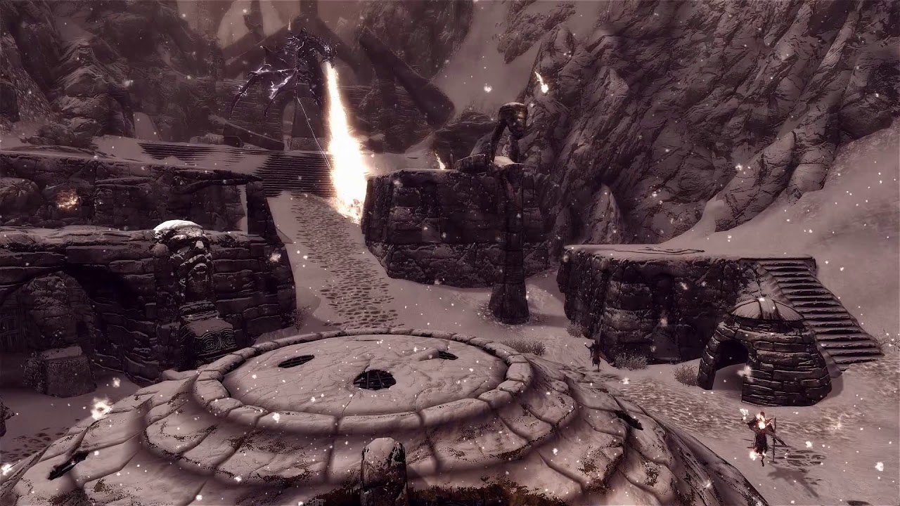 Skyrim Battles - Alduin & The Dragon Priests FFA