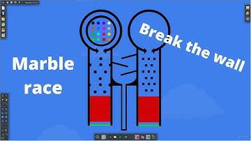 Break the wall marble race
