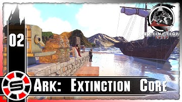 MODDED ARK: Extinction Core ep02 ~ Starter Base Area