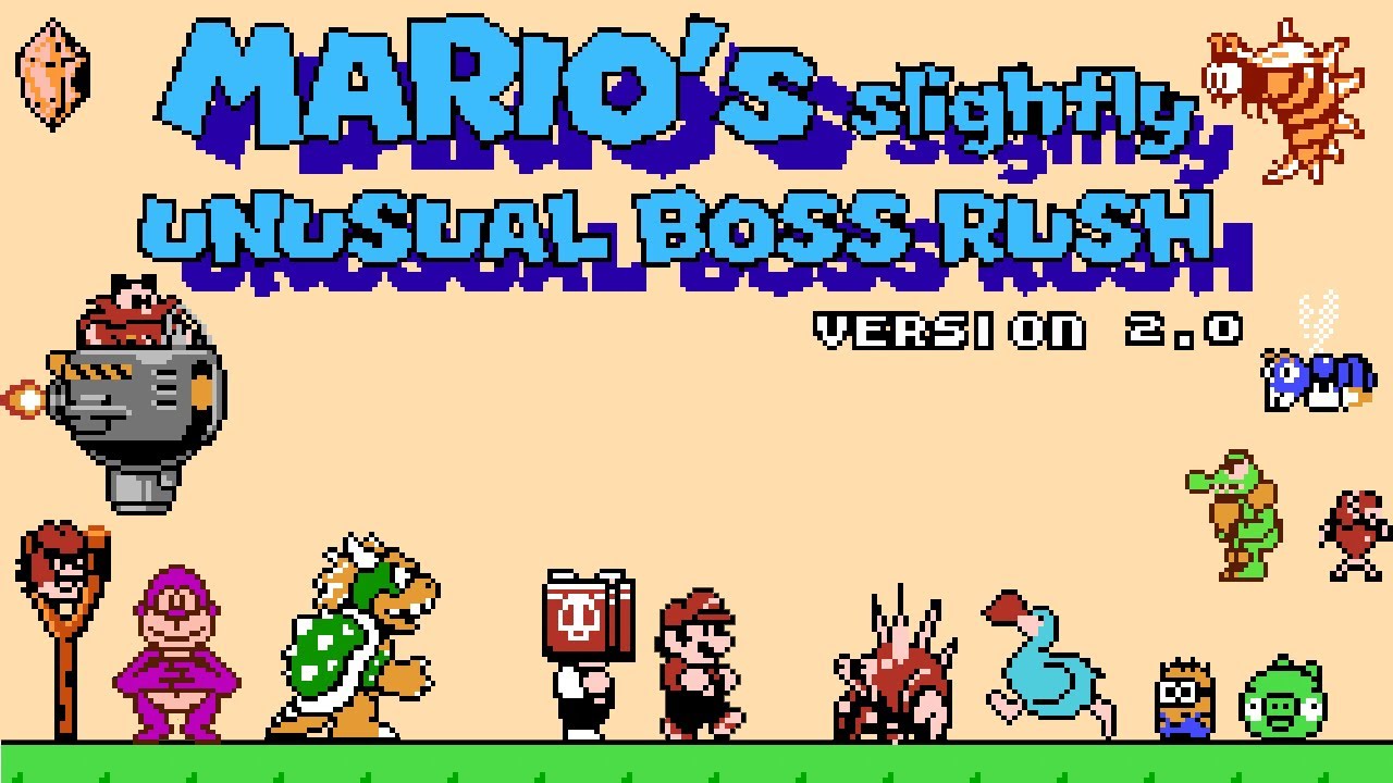 Mario's Slightly Unusual Boss Rush - Full Gameplay