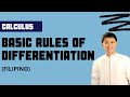 Basic Rules of Differentiation - Basic/Differential Calculus
