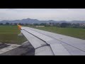 Scoot Tigerair Airbus A320-200 9V-TAV taxi &amp; take off Ipoh, Perak Airport to Singapore