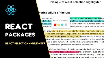 Enhance Text Selection with React Selection Highlighter