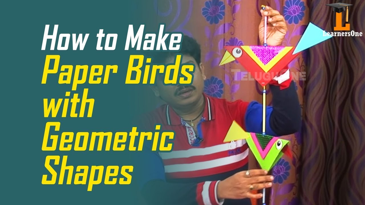 Origami Paper Art | How to Make Paper Birds with Geometric Shapes ...