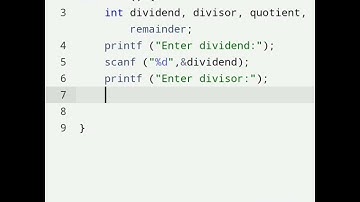 Compute Quotient and Remainder using C Language ⚡ #education #cprogramming  #shorts