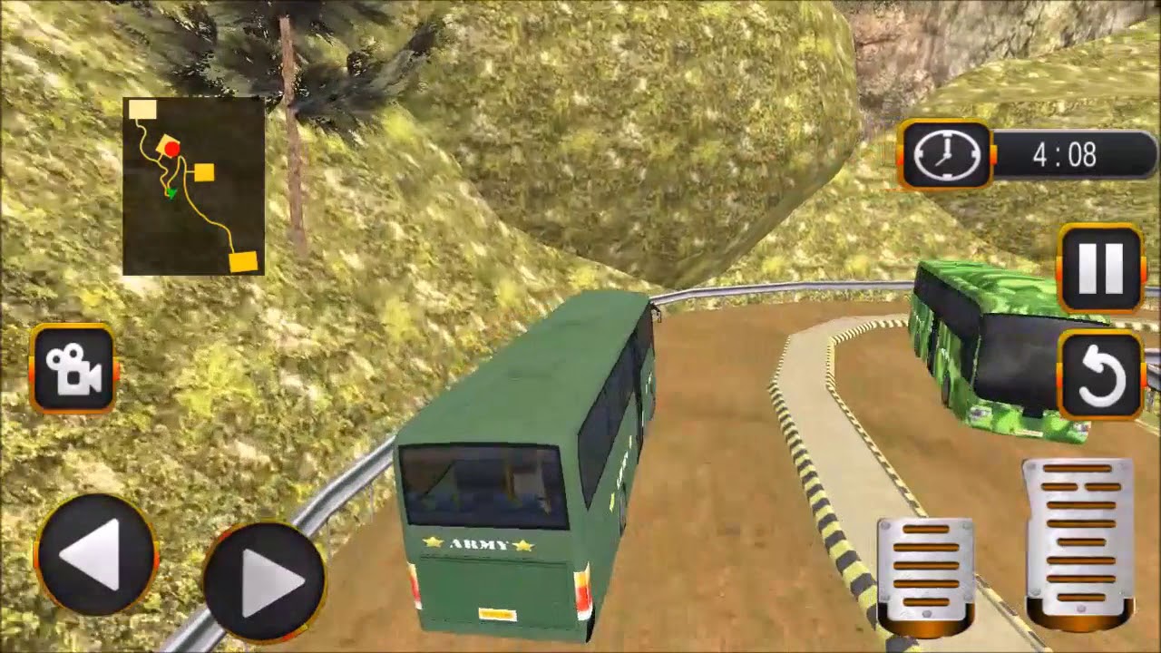 US Army Transporter Coach Bus Driving Simulator