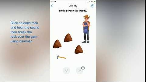 Easy Game - Find a gem on the first try - Level 157 solution