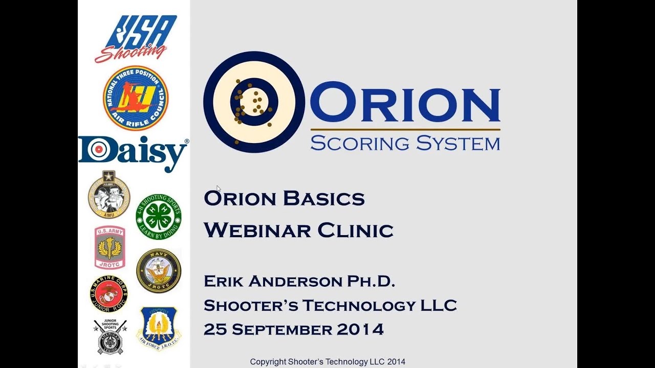 2014 09 30 15 01 Orion Training Webinar - YouTube