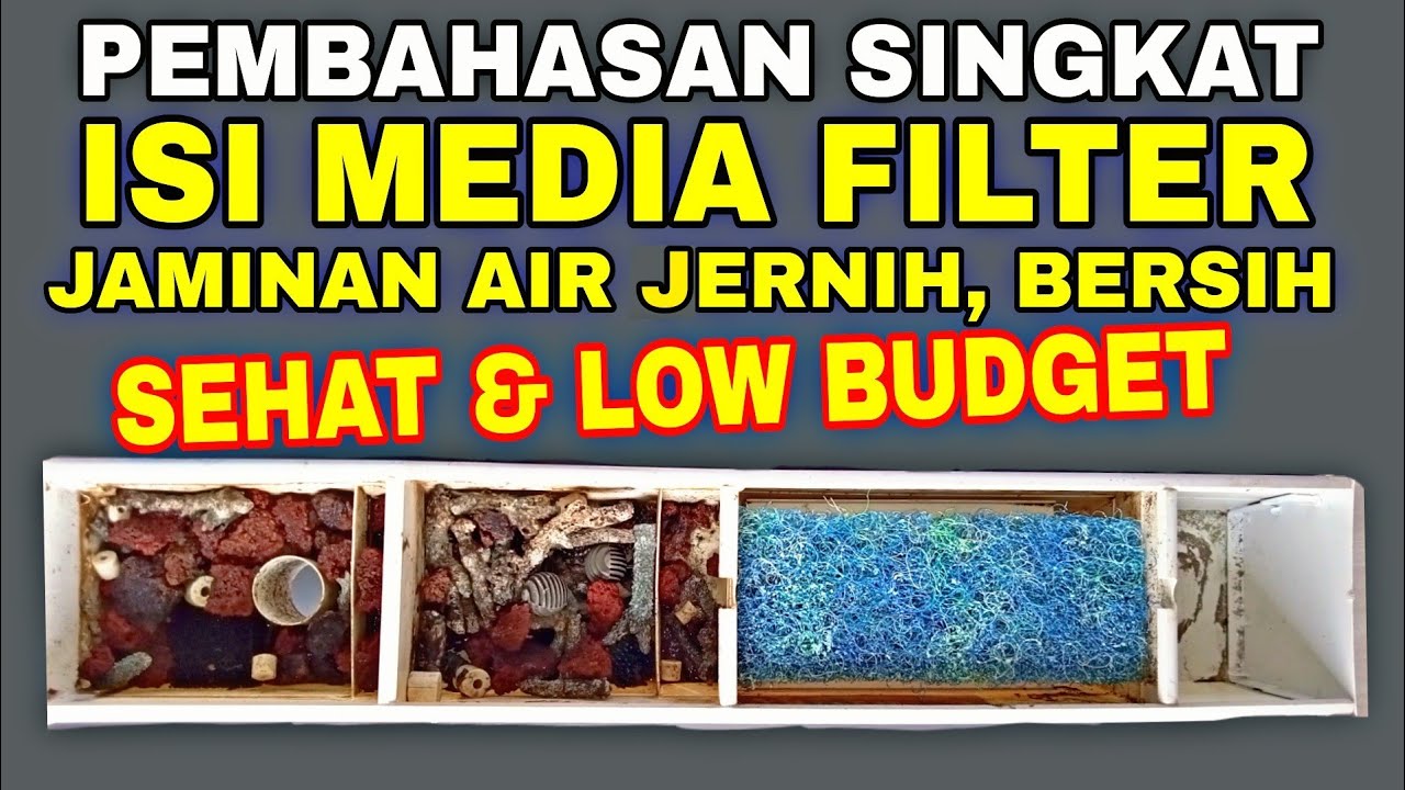 FILTER AQUARIUM LENGKAP MENJERNIHKAN AIR DAN ISI MEDIA FILTER AQUARIUM YouTube