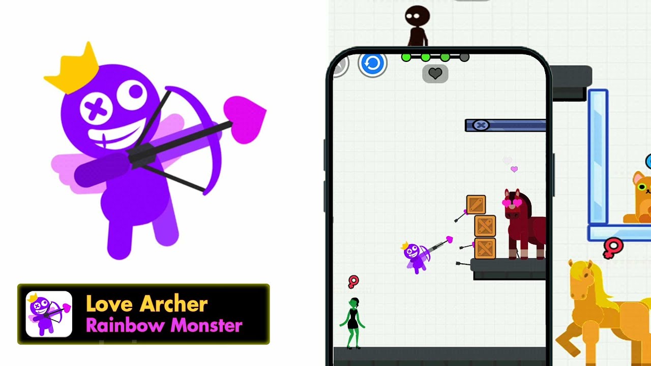 Love Archer rainbow monster Game Official  Android IOS GamePlay Trailer