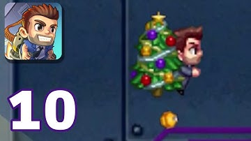 Jetpack Joyride - Gameplay Walkthrough Part 10 - Deck The Halls Jetpack (iOS, Android)