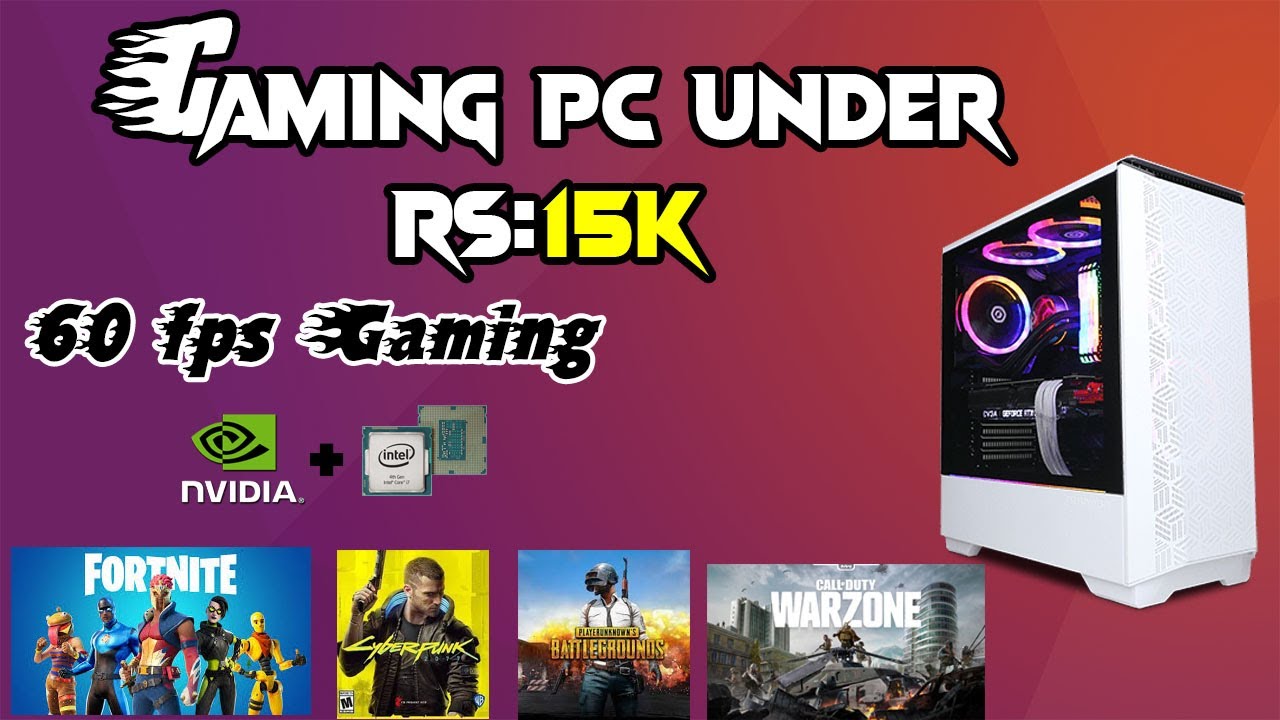 60 Fps Gaming Pc Build Under 15k Budget Gaming Pc Build In 21 Gaming Hunter Youtube