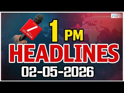1PM Headlines | 02 -05 - 2026 | ముఖ్యాంశాలు | ZEE Telugu News - ZEE24TELUGUNEWS