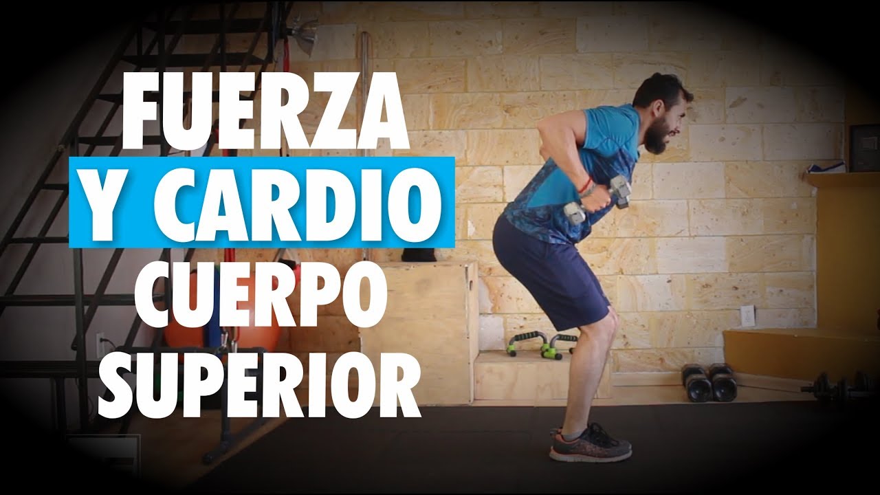 rutina para bajar de peso en gimnasio 21 Minutos Fuerza y Cardio // HOMBRES Y MUJERES CUERPO SUPERIOR