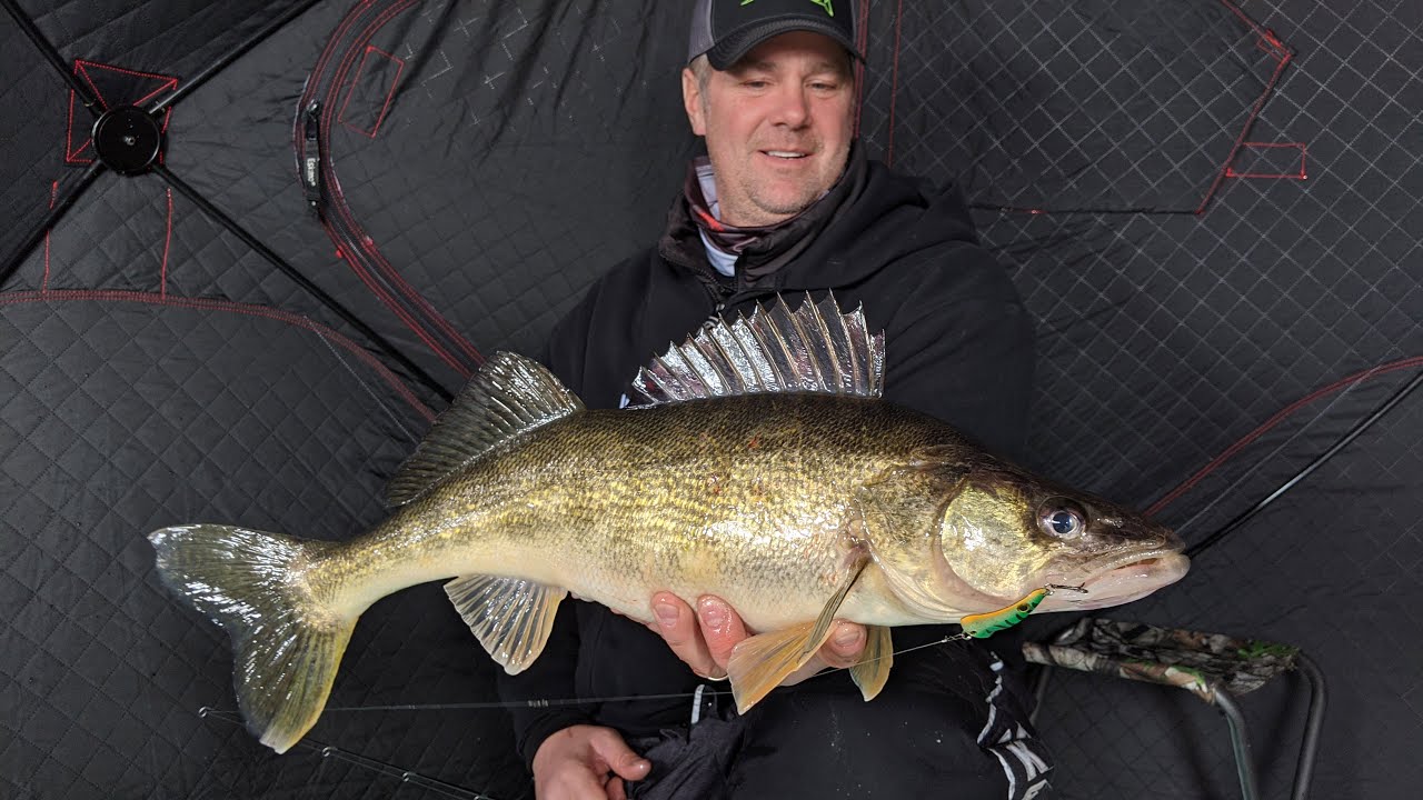 How to Ice Fish VMC Tingler Spoons for Saginaw Bay Walleyes - In