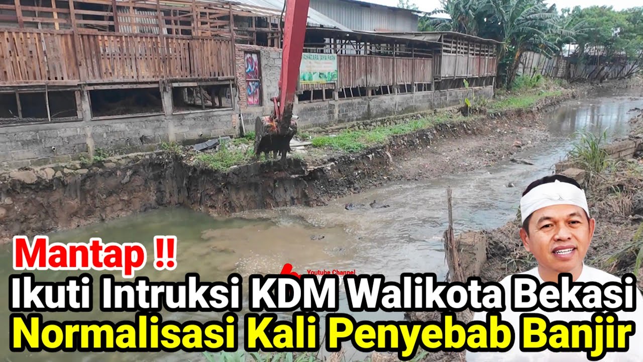 Mantap‼️Ikuti Intruksi KDM Walikota Bekasi Gencar Normalisasi Kali Penyebab Banjir
