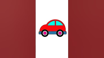 how to colour a car | easy colour drawing@Drawing4455