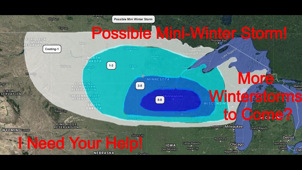 Possible Mini-Winter Storm Across Upper Midwest and Northern Plains + I ...