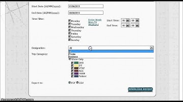 GPS LOG BOOK Using Advanced Trip List to evaluate business vs personal travel periods