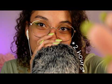 2 HOURS | Intense Wet Mouth Sounds (& inaudible whispers) ~ ASMR