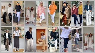 Elegant  Style For Every Session : Old Woman Outfits guide || over 40+ 50+ 60 +70+ 80🎀👠💋💄