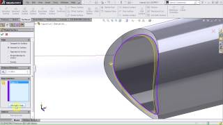 SOLIDWORKS - Creating a Coped Cut Perpendicular to a Pipe