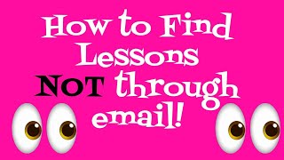 How to Get to the Baby Boos (or ANY current Club Lesson) WITHOUT email.