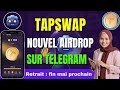 Tapswap  nouvel projet de minage sur telegram  retrait fin mai 2024